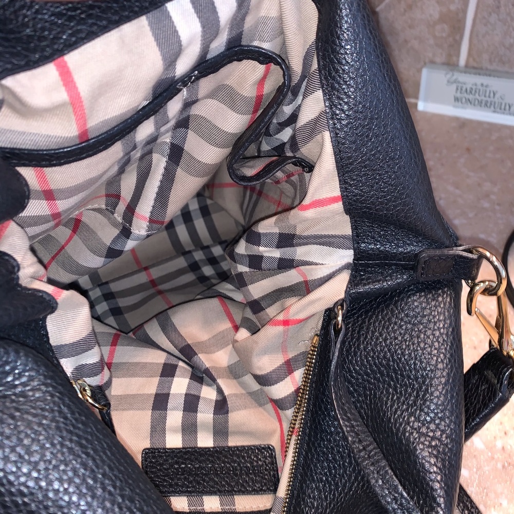Burberry Black Leather Hobo Bag - Picture 4 of 4